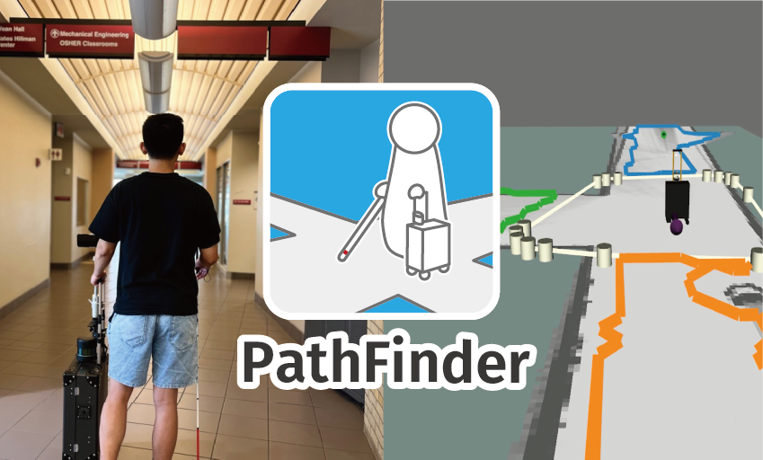 PathFinder: Designing a Map-less Navigation System for Blind People in Unfamiliar Buildings