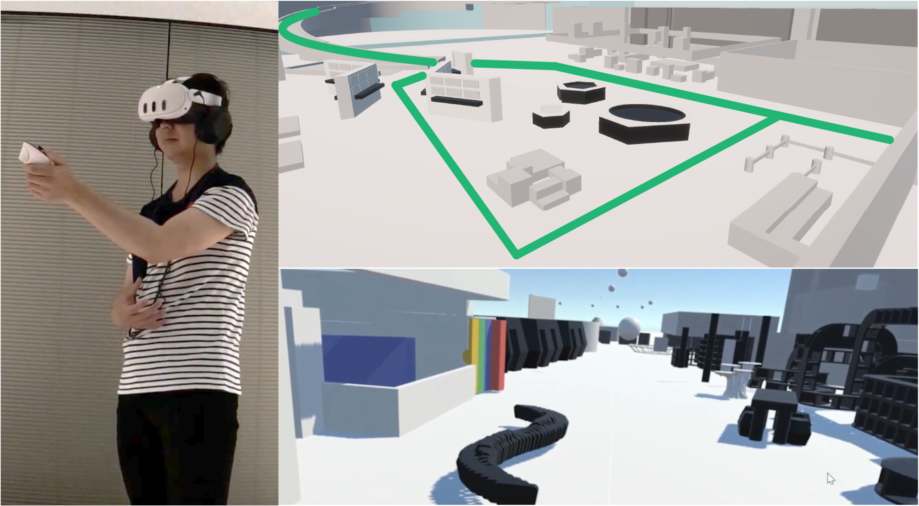 Virtual Exploration for Blind People to Perceive Geometric and Spatial Features